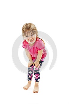 Little girl need a pee