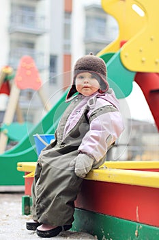 Little girl at a playground