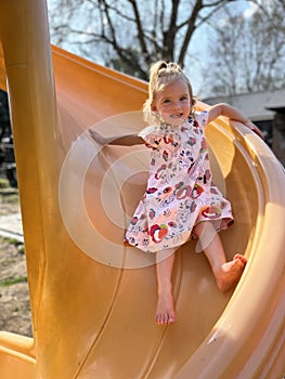 Little girl at playground