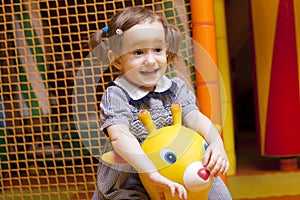 Little girl on playground