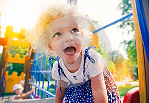 Little girl at playground