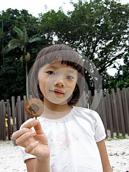 Little girl on playground