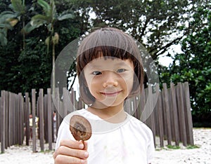 Little girl on playground