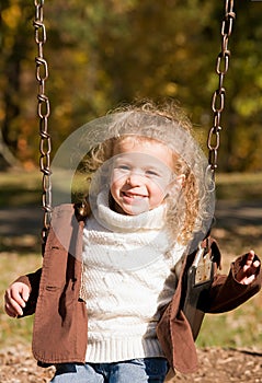 Little Girl Playing