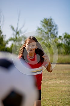 Little girl playing