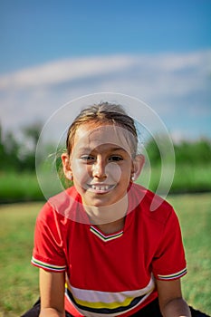 Little girl playing