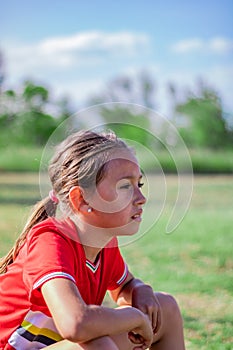 Little girl playing