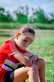 Little girl playing