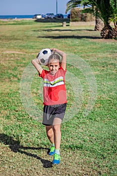 Little girl playing