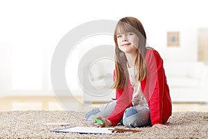 Little girl playing