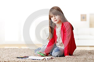 Little girl playing
