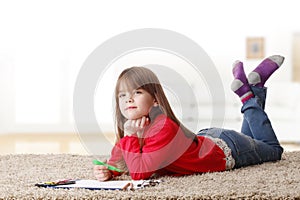 Little girl playing