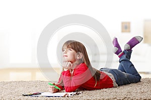 Little girl playing