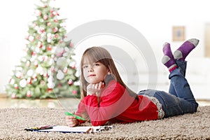 Little girl playing