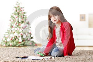 Little girl playing