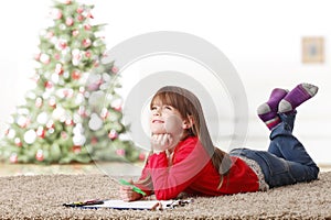 Little girl playing