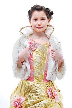 Little girl in princess costume