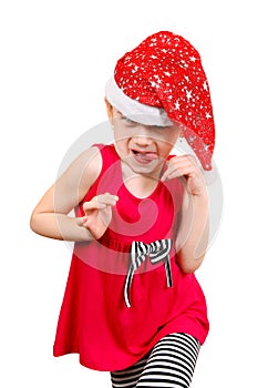 Little Girl in Santa Hat