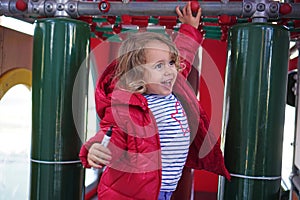 Little girl on the showground