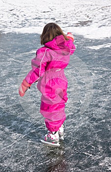 Little girl skating