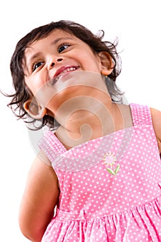 Little girl smiling