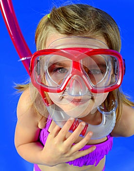 Little Girl with Snorkel