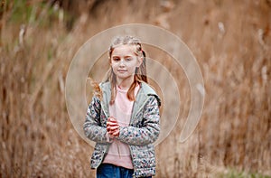 Little girl with spikelet