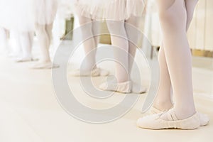 Little girls dancing ballet