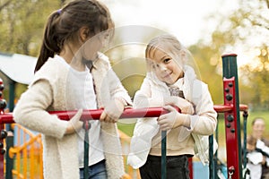 Little girls on playground