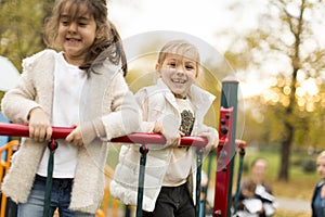 Little girls on playground