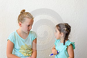 Little Girls Playing Doctor.
