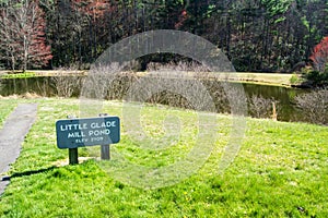 Little Glade Mill Pond, Blue Ridge Parkway, North Carolina, USA