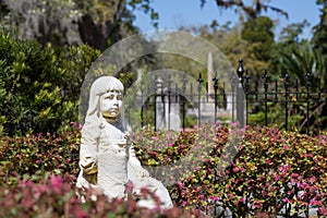 Little Gracie Statue in Bonaventure Cemetery
