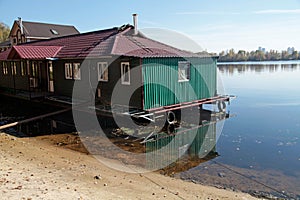 Little green house, Dnieper river, Kiev