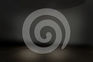 Little grey alien on road