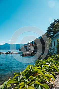 little harbor at a como lake