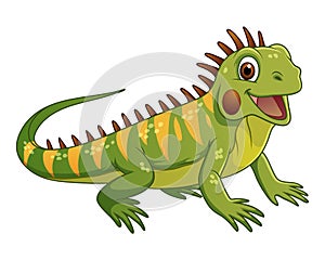 Little Iguana Cartoon Animal Illustration