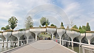 Entrance to Little island, Hudson river Park, New York