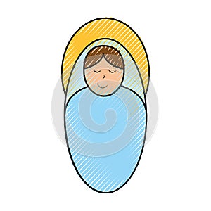 Little jesus baby manger character