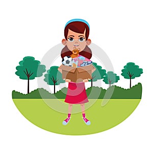 Little kid avatar cartoon character