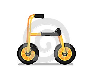 Little kids tricycle isolated vector icon