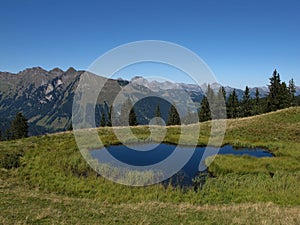 Little Lake And Mountains