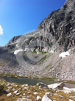 Little Lake on the Swiss Alps.