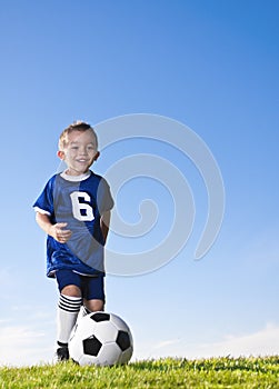 Little Latin Soccer Player