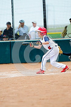 Little league baseball batter