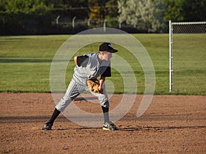 Teenage baseball pitcher