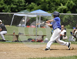 Little league baseball player