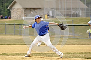 Little league pitcher