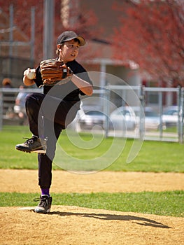 Little league pitcher