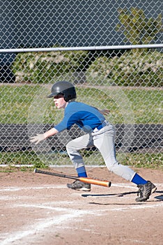 A Little League player